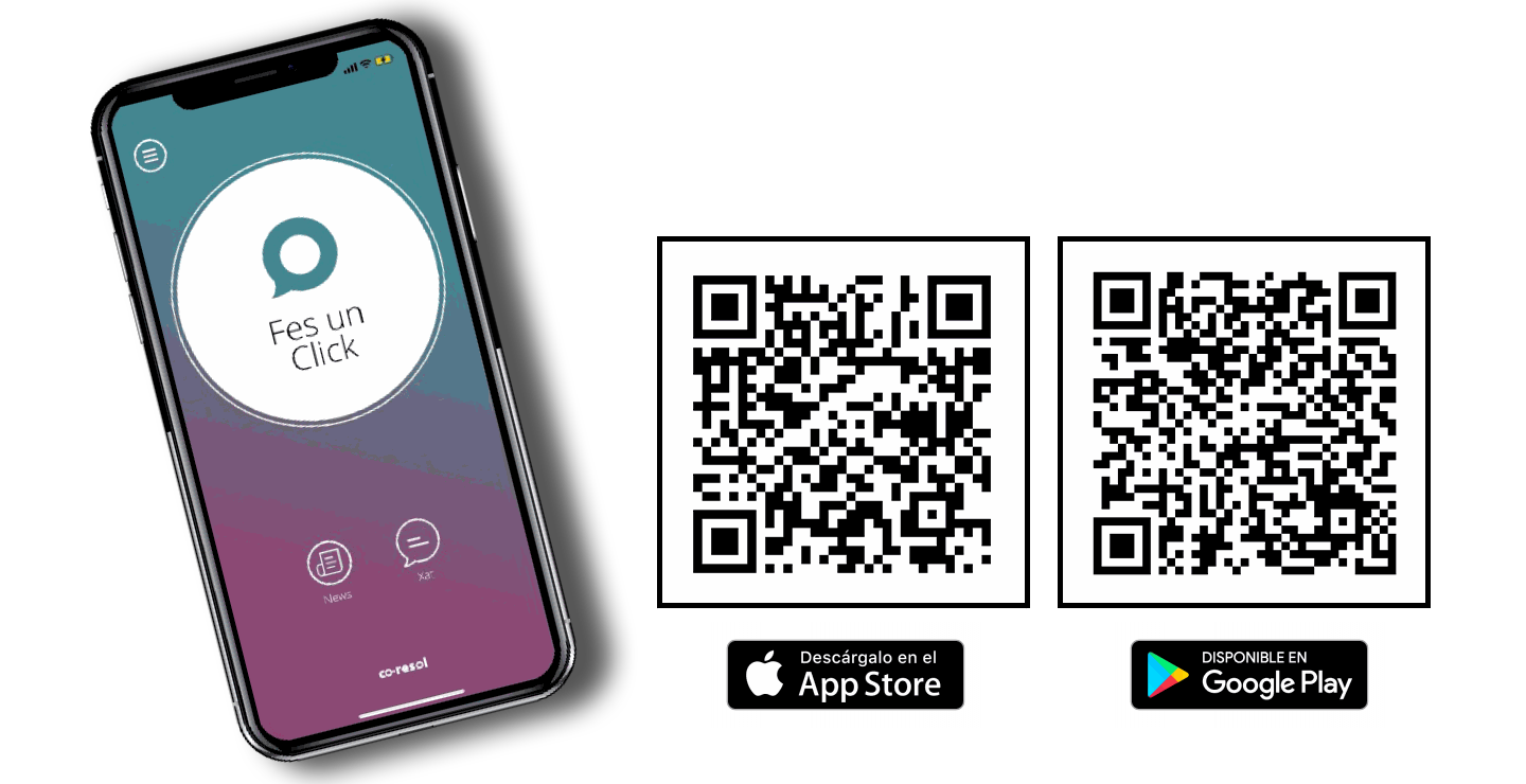 Codis QR per a descarregar les apps