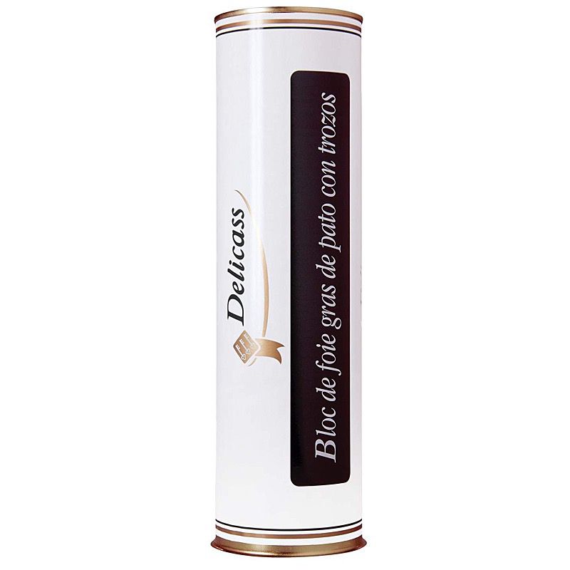 BLOC DE FOIE GRAS D'ÀNEC AMB TROSSOS LLAUNA 6/950gr