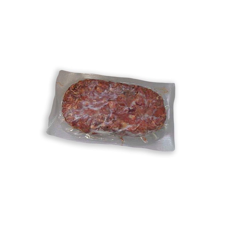 CARN ESMICOLADA D'ÀNEC CONFITAT BOSSA 30/500g