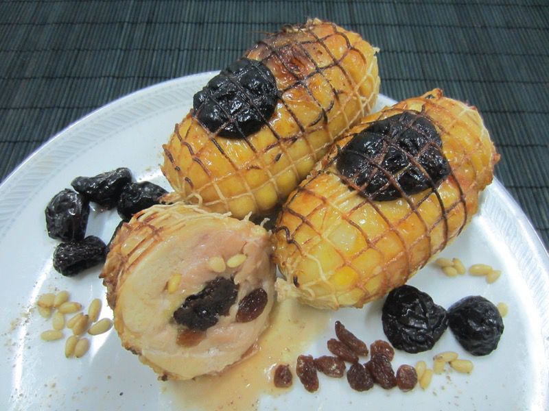 POLLASTRE CUIXA FARCIT PRUN-PANSA-PINY 25/200g.