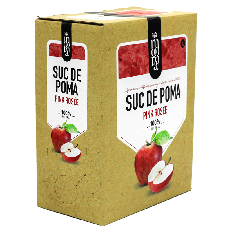 SUC DE POMA PINK ROSÉ 100% NAT. BAG IN BOX 3l.