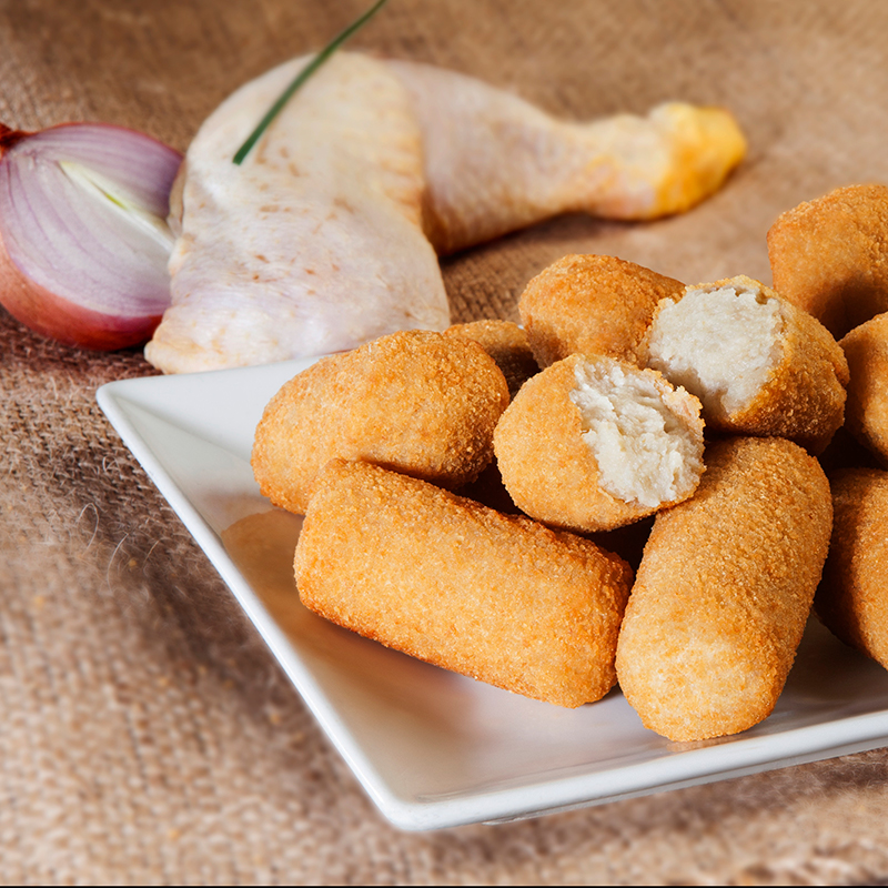 CROQUETA POLLASTRE DE L'ÀVIA (35g) 4/1Kg