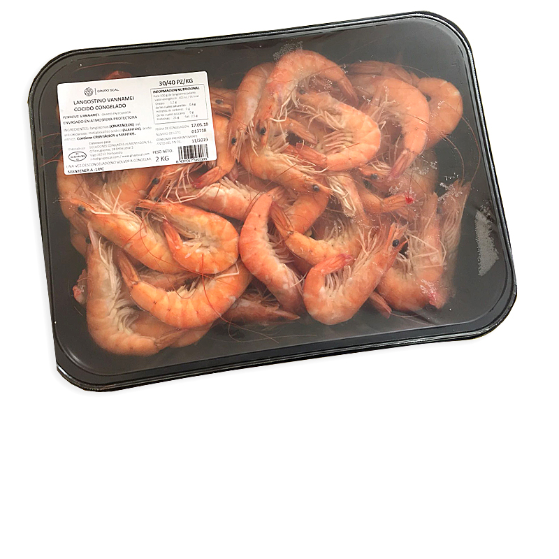 LLAGOSTÍ CUIT VANNAMEI (30-40) 2/2kg.