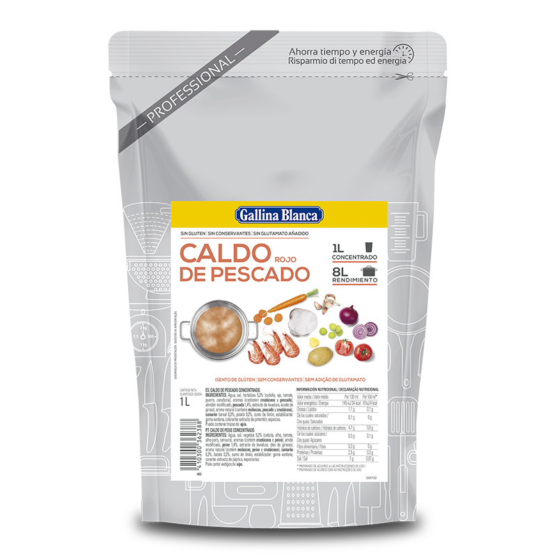 BROU DE PEIX VERMELL CONCENTRAT 1:8 DOY 6/1L