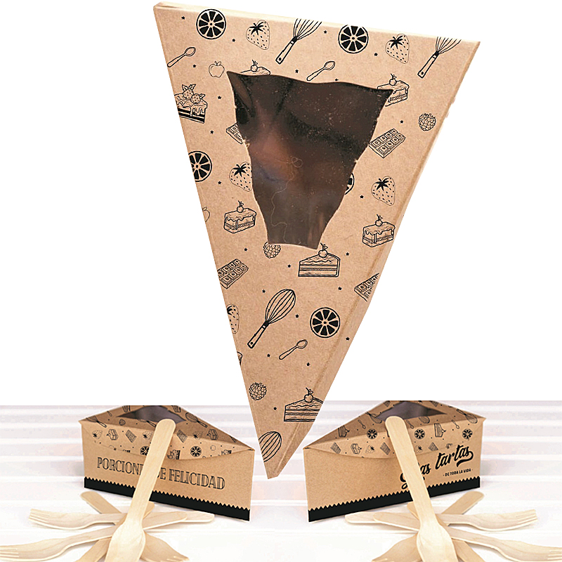 CAJA PORTA-TARTAS INDIVIDUAL 25un