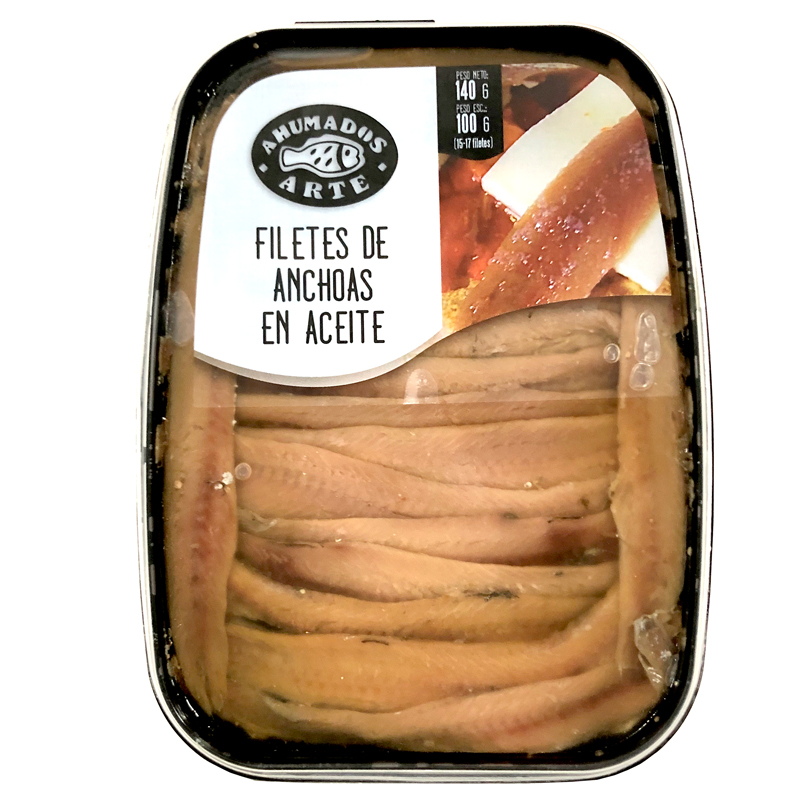 ANXOVES DEL CANTÀBRIC EN OLI  140g PES NET (ARTE) 