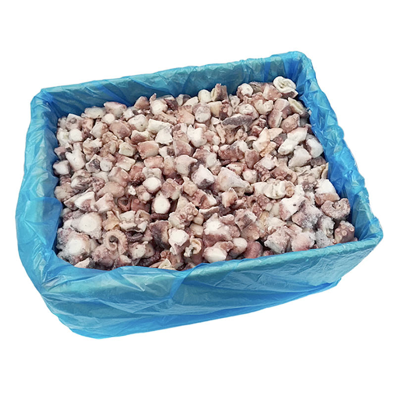 PULPO CABEZA COCIDA TROCEADA IQF 20% C.10Kg