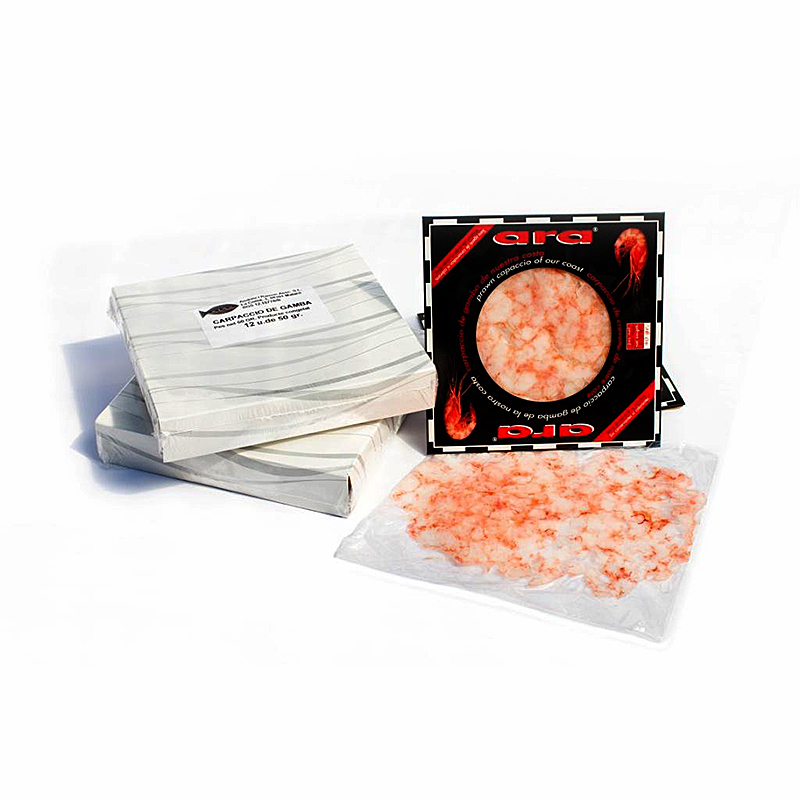 CARPACCIO GAMBA ROJA  DE NUESTRA COSTA(50G)Caixa 12u/50GR