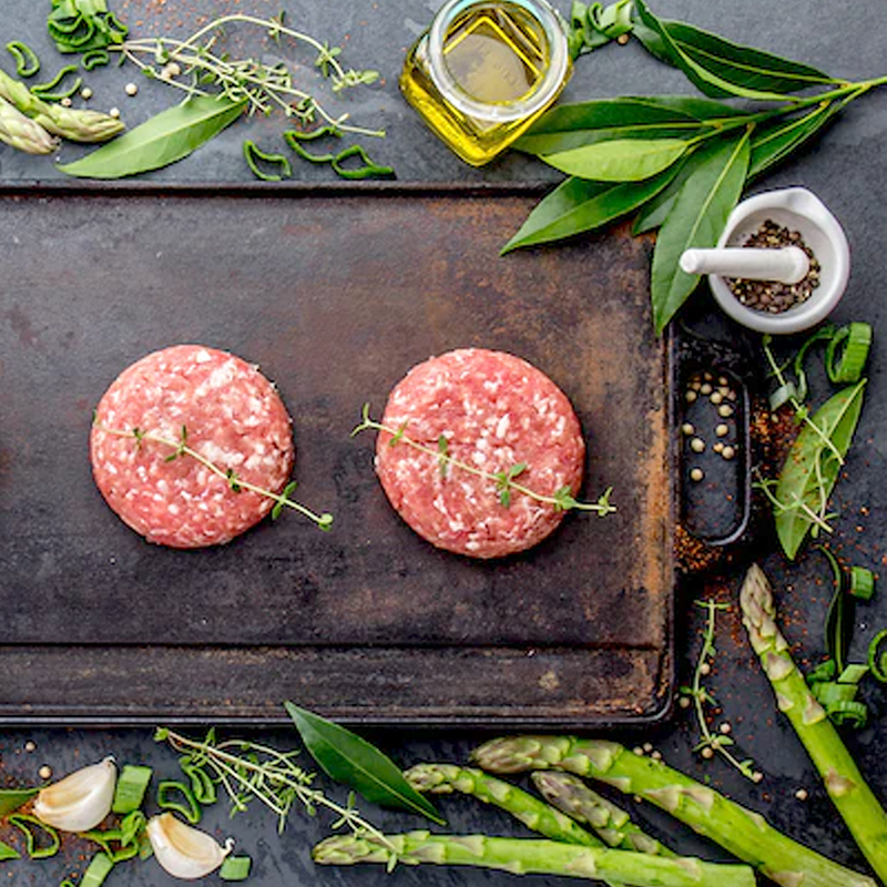 HAMBURGUESA TERNERA MINI PREP. CÁRN. 75/40g aprox