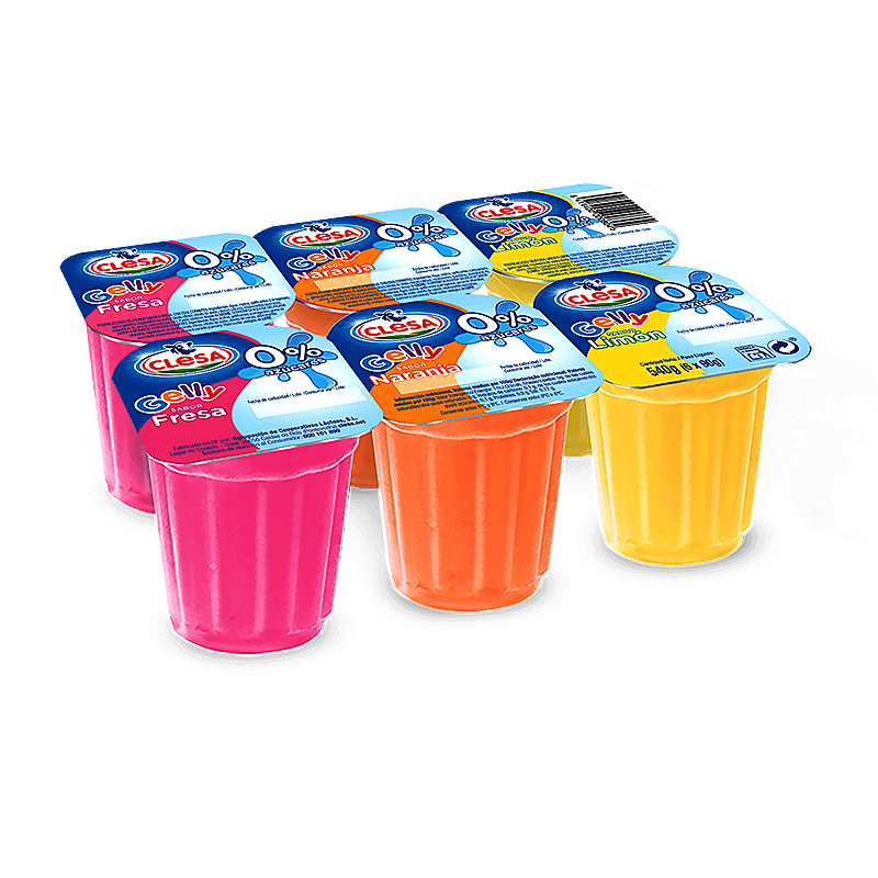 POSTRE GELATINA 3 GUSTOS 0% SUCRE 8/(6X90g)