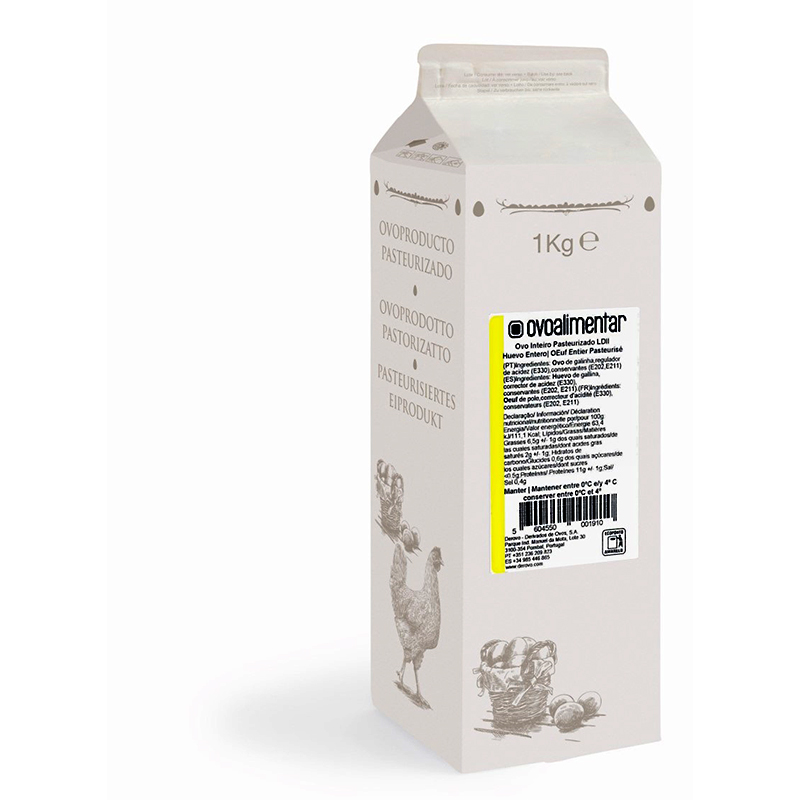 HUEVO LÍQUIDO PASTEURIZADO CONGELADO 10/1Kg