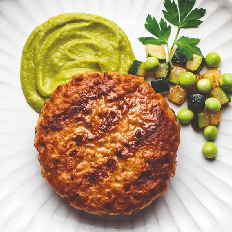 PVEG HAMBURGUESA SABOR POLLASTRE S/G-S/L 4Kg (PREU/Kg)