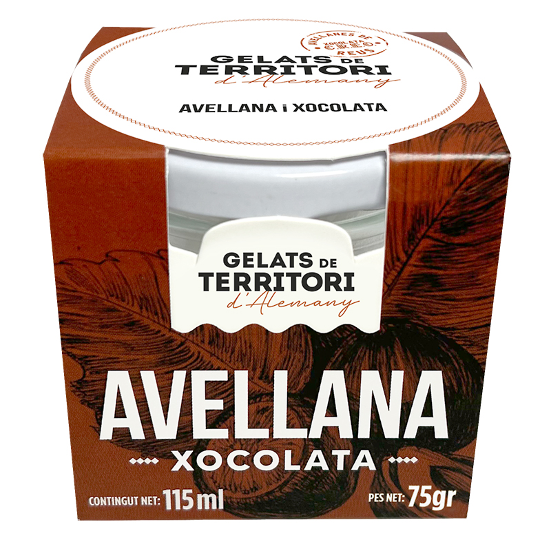 GELAT D'AVELLANA DOP REUS I XOCOLATA 8/115ml