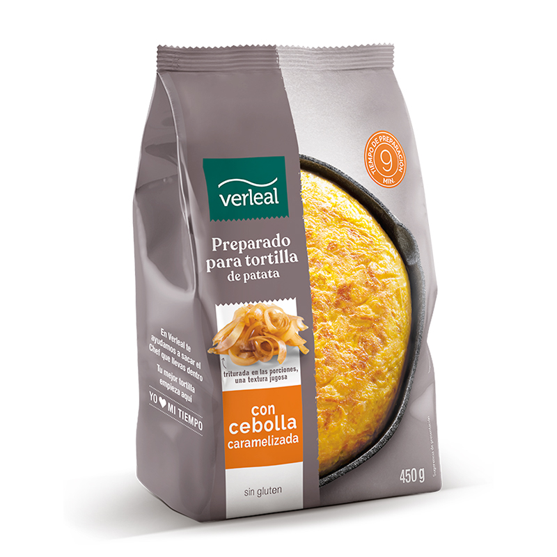 BASE TORTILLA PATATAS C/CEBOLLA CARAMELIZADA 9/450gr