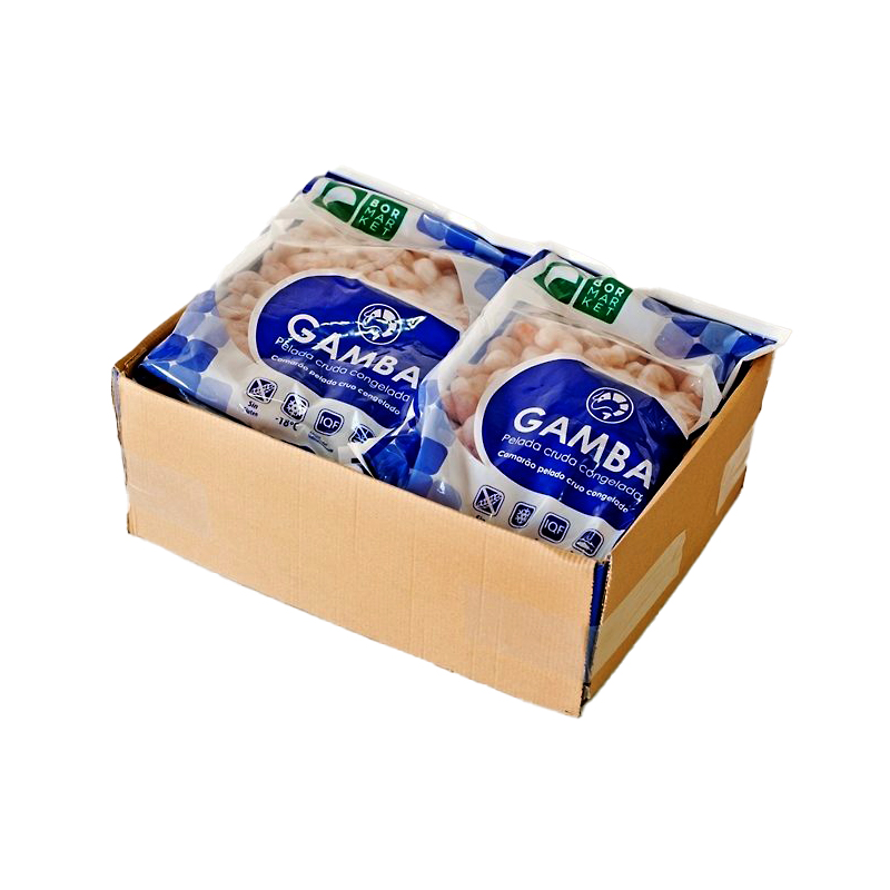 GAMBA VERMELLA XINA CRUA PELADA(10-30)35% 5/1Kg