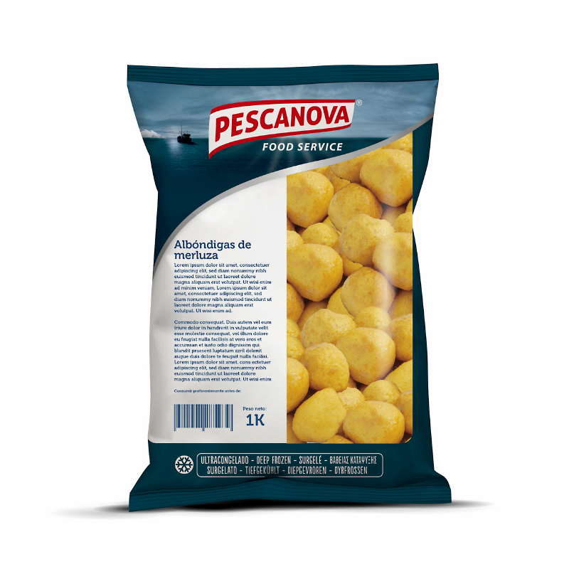 ALBONDIGA MERLUZA HALAL 4/1kg