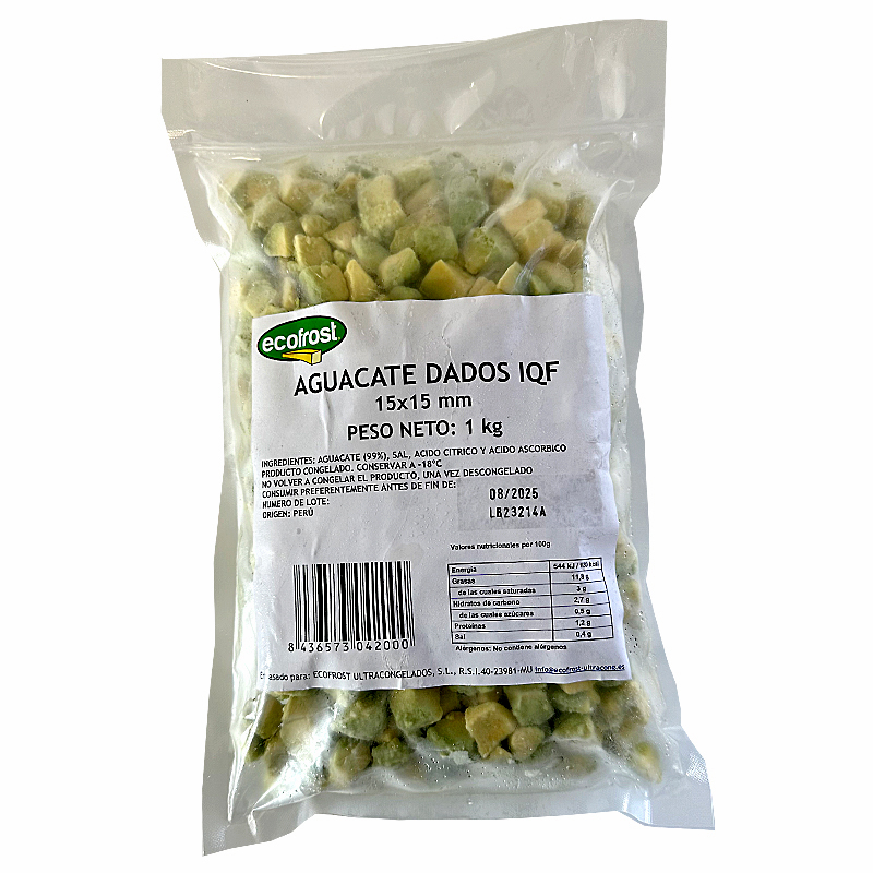 AGUACATE DADOS (15X15) CAJA 5/1Kg