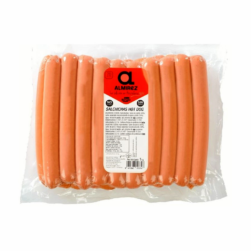 SALSITXES TIPUS FRANKFURT S/G S/L 8/1Kg