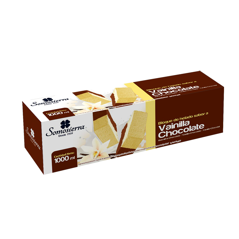 BLOC BARRA VAINILLA I XOCOLATA S/G 8/1L