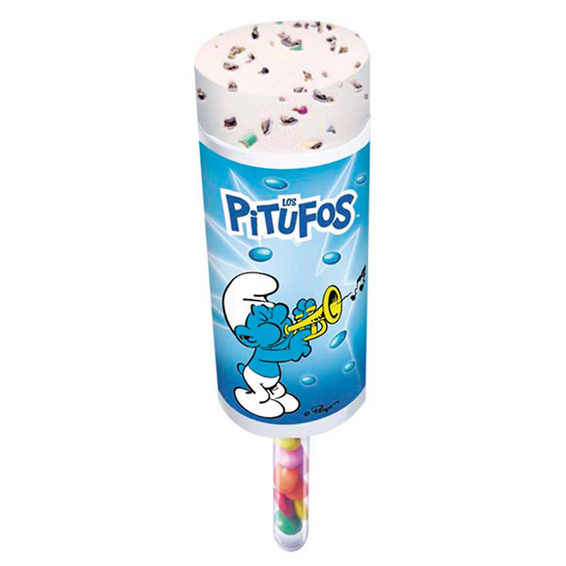 HELADO INFANTIL PITUFO PUSH UP 24/80ml