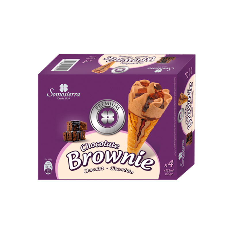 CONO CHOCOLATE BROWNIE 9/(4x120ml)