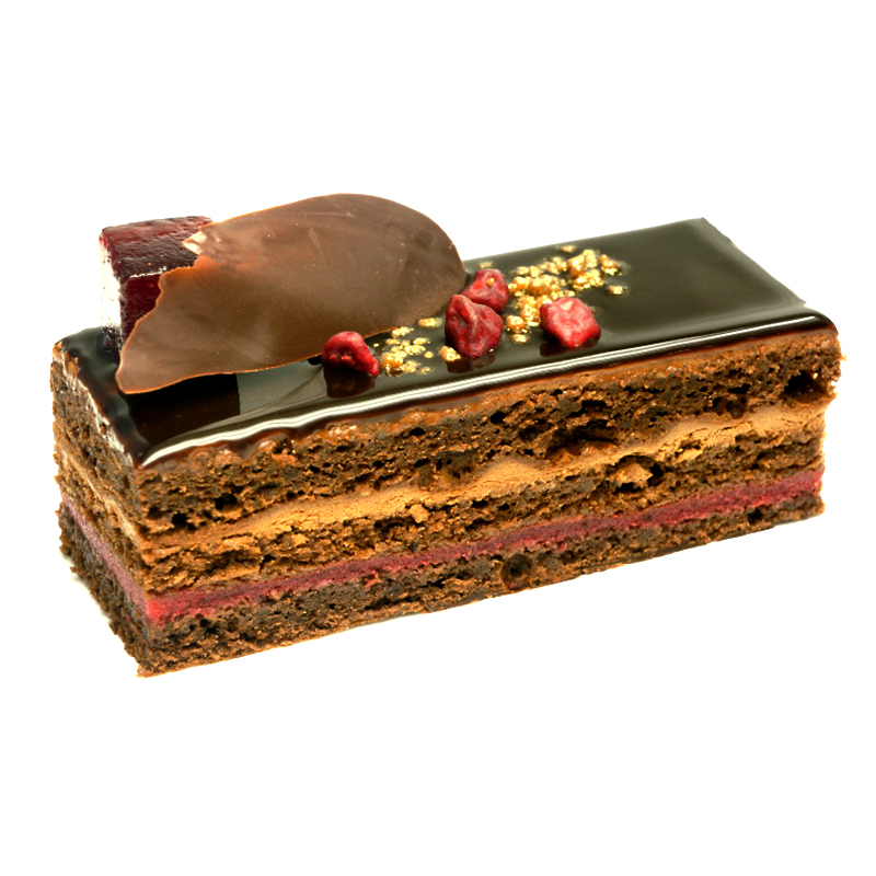 PASTEL INDIV. LINGOTE SACHER DE FRAMBUESA 6/(8x95gr)