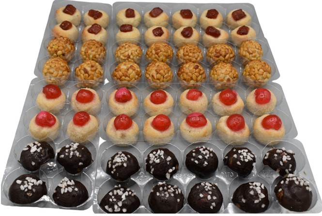 PANELLETS ASSORTITS (INCLOU VAR. PINYONS)56 peces IQF 1,5Kg