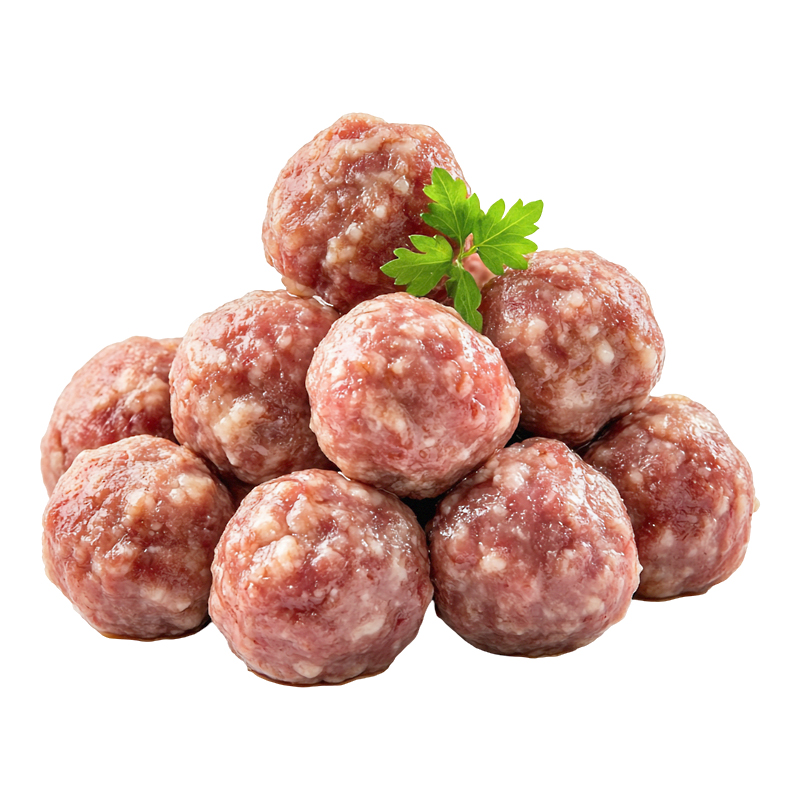 MANDONGUILLA VACÚ (25g) PREP. CÀRN. HALAL IQF 2/3,25 Kg