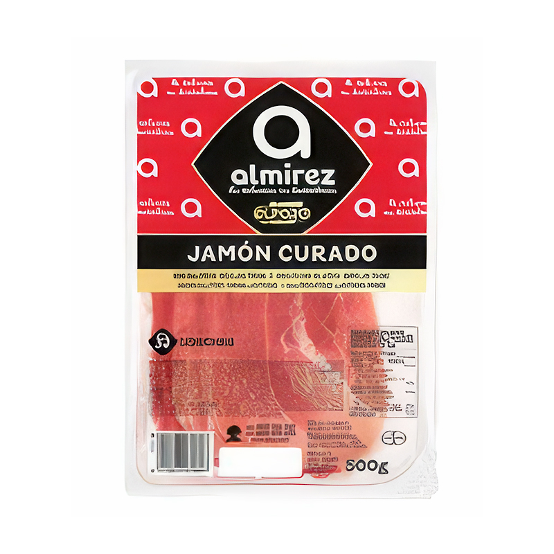 JAMÓN CURADO LONCHEADO S/G S/L 8/500gr