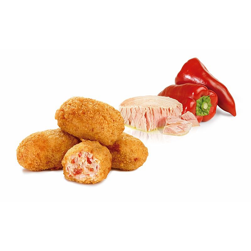 CROQUETA TONYINA/PEB.PIQUILLO(35g)4/500g