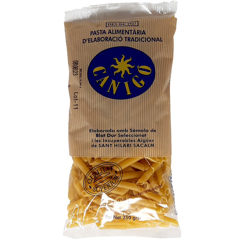 MACARRONES PLUMA Nº4 BOLSA 250GR