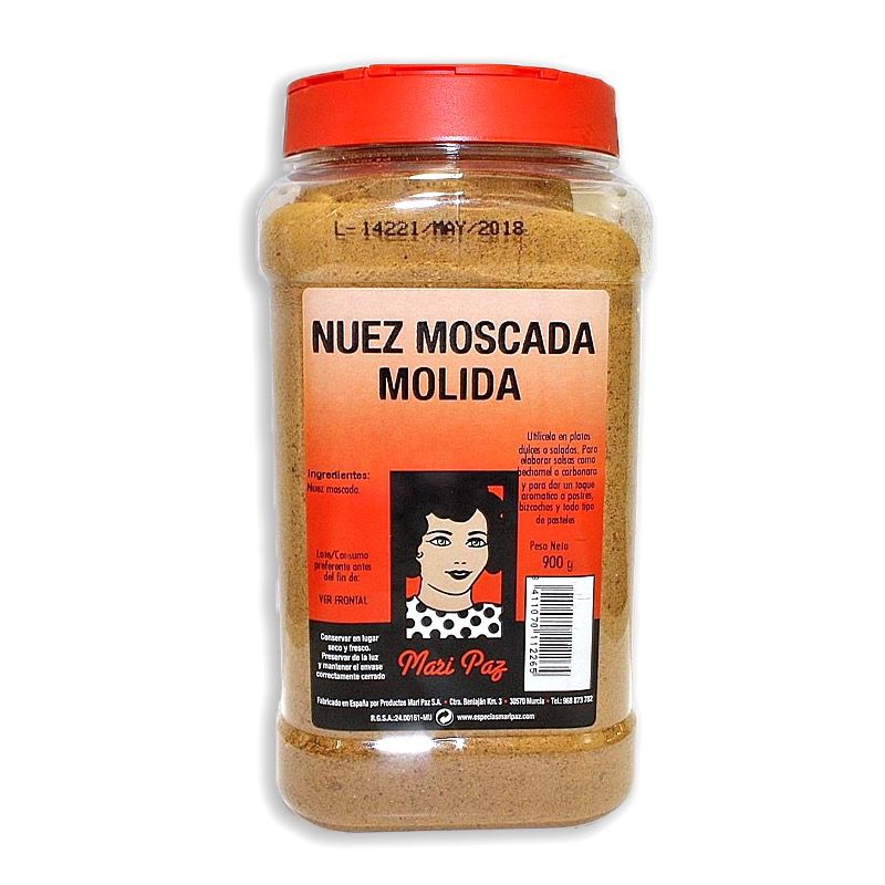 NUEZ MOSCADA MOLIDA BOTE 12/900g