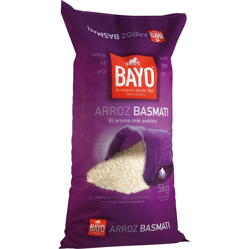 ARROZ BASMATI BOLSA 4/5Kg
