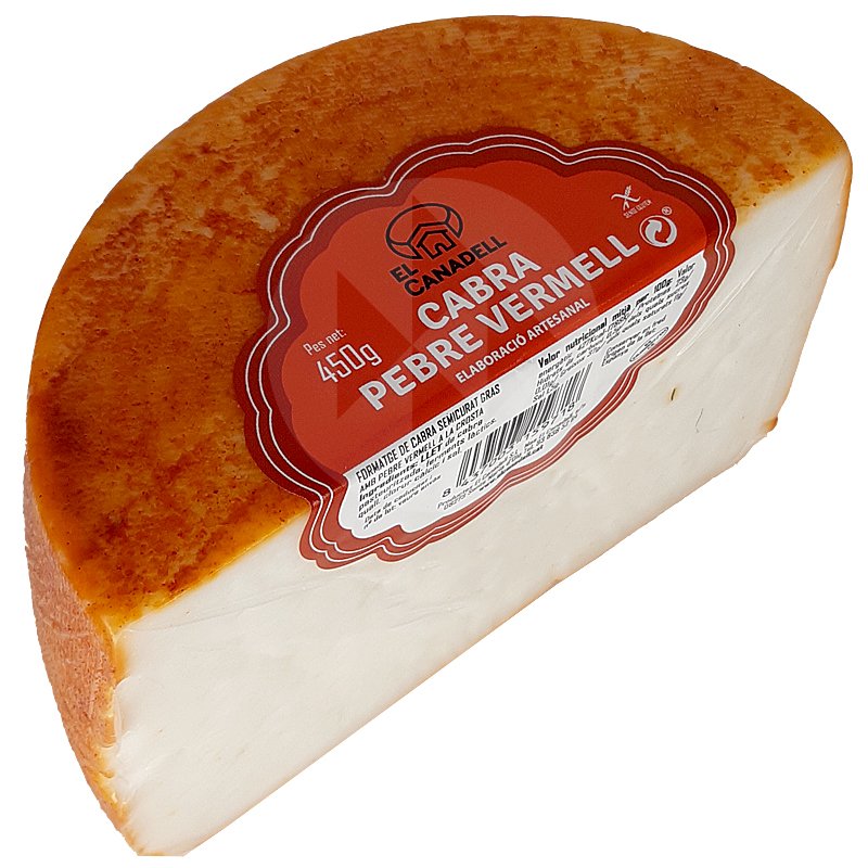 QUESO CABRA CON PIMENTÓN 1/2 PIEZA 6/450gr