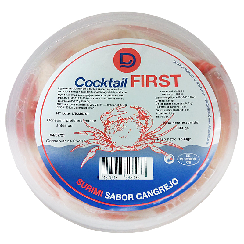 SURIMI ROJO BOTE 900G.(DELTA)2D